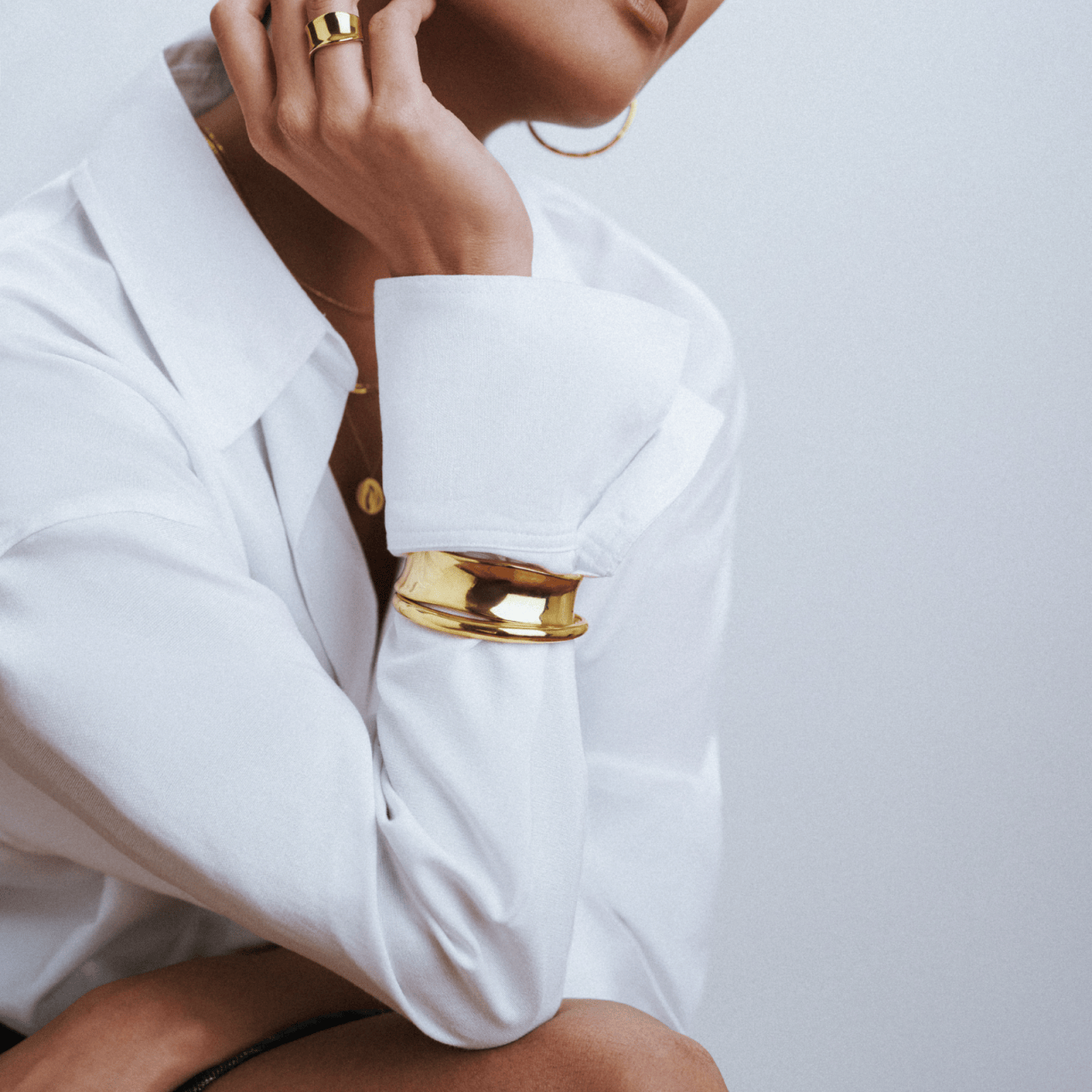 LUXE Polished Molten Bangle - Image 2