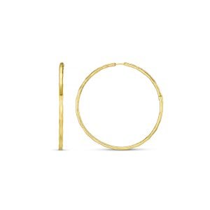 Polished Molten Oversized Hoop Earrings