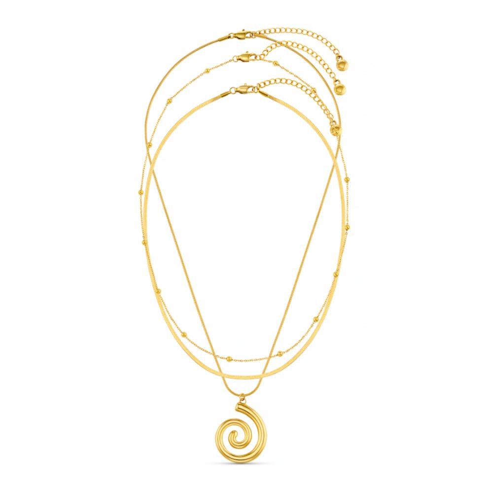 LUXE Spiral Multi-Row Necklace - Image 4