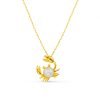 Pearl Crab Charm Necklace