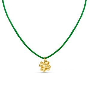 Clover Charm Cord Necklace